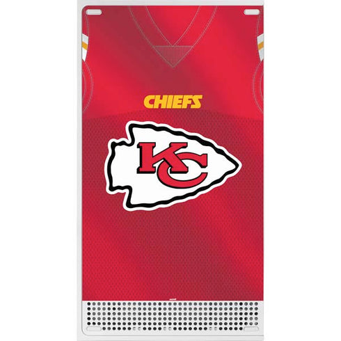 NFL Kansas City Chiefs Team Jersey Xbox Series S Console Skin